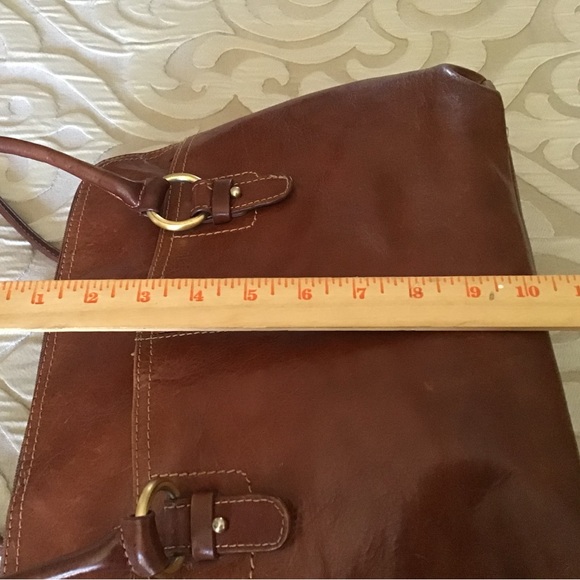GIANI BERNINI all leather purse, in a very rich brown - Picture 10 of 11